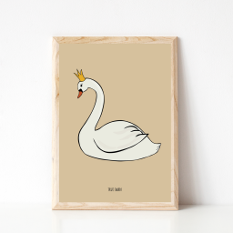 True Swan Kinderkamer Poster 30x40cm