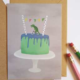 Dinosaurus Verjaardagskaart – Wenskaart A6